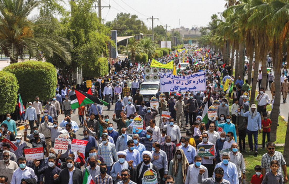حضور پرشور مردم  دیار خلیج فارس در راهپیمایی روز جهانی قدس