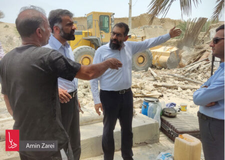بازدید مسئولان بانک مسکن از مناطق زلزله‌زده