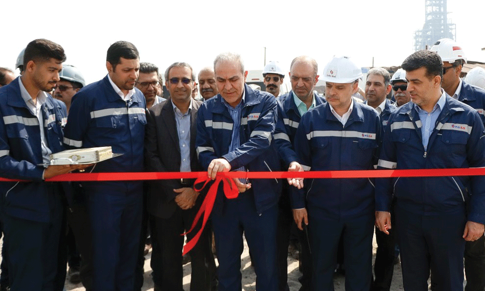 پروژه «استکر ریکلایمر» کارخانه صبا فولاد خلیج فارس افتتاح شد