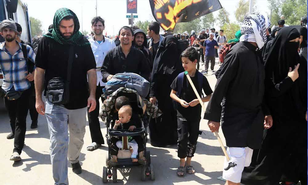 گزارش تصویری از پیاده روی اربعین ،مسیرنجف به کربلا