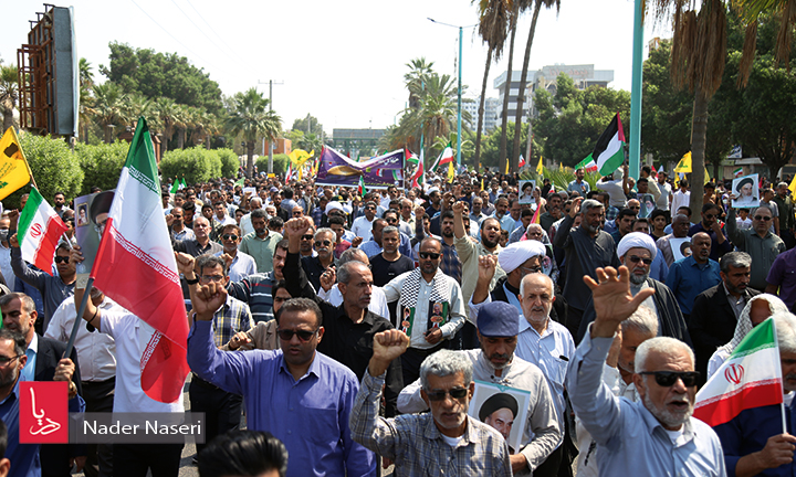 راهپیمایی روز قدس در شهر بندرعباس با حضور باشکوه مردم