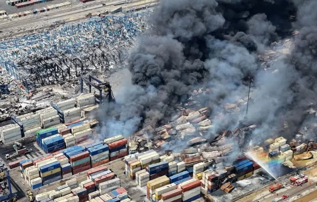 پایان عملیات جستجو و نجات حادثه انفجار بندر شهید رجایی بندرعباس