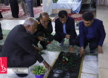 غبارروبی گلزار شهدا به مناسبت روز معلم برگزار شد