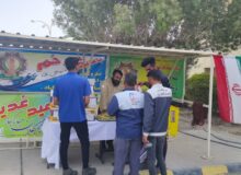 برپایی ایستگاه صلواتی به مناسبت عید سعید غدیر در نیروگاه خلیج فارس