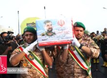 تشییع پیکر مطهر پاسدار شهید آذربادگان در بندرعباس