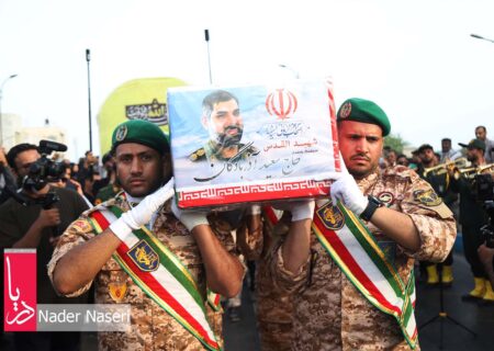 تشییع پیکر مطهر پاسدار شهید آذربادگان در بندرعباس