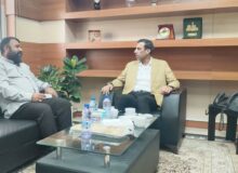 دیدار رئیس شورای اسلامی بخش قلعه قاضی با معاون توسعه مدیریت و منابع استانداری هرمزگان