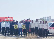 برگزاری مانور ترکیبی ایمنی و آتش‌نشانی در نیروگاه گازی خلیج فارس