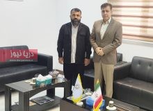 دیدار رئیس شورای اسلامی بخش قلعه قاضی با مدیرکل بنیاد مسکن هرمزگان