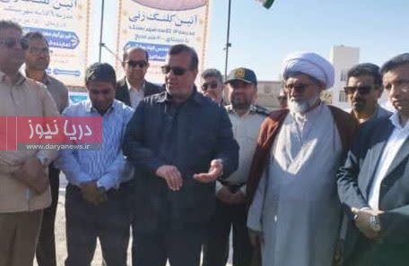 برگزاری آیین کلنگ زنی مدارس ۱۲ و ۹ کلاسه خیرساز در بستک