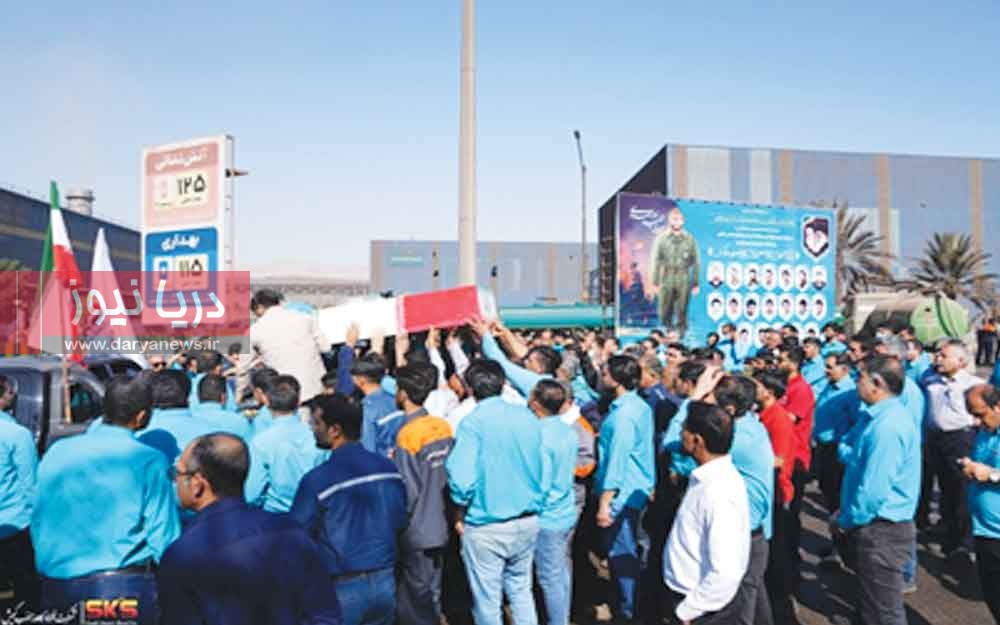 شهید گمنام میهمان کارکنان فولاد کاوه