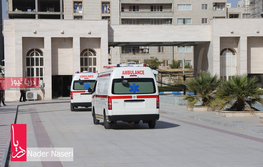 مصاحبه رئیس دانشگاه علوم پزشکی هرمزگان – الحاق ۶ دستگاه آمبولانس به ناوگان اورژانس