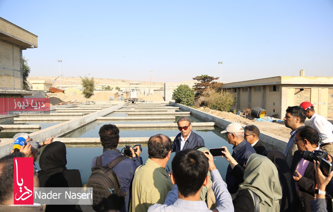 بازدید خبرنگاران از تصفیه خانه فاضلاب بندرعباس