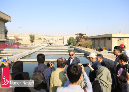 بازدید خبرنگاران از تصفیه خانه فاضلاب بندرعباس