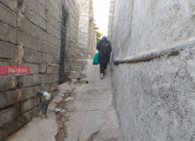 سختی عبور از کوچه های محلات بندرعباس