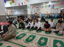 احیای نیمه‌شعبان با حضور دانش‌آموزان مدارس نور بندرعباس