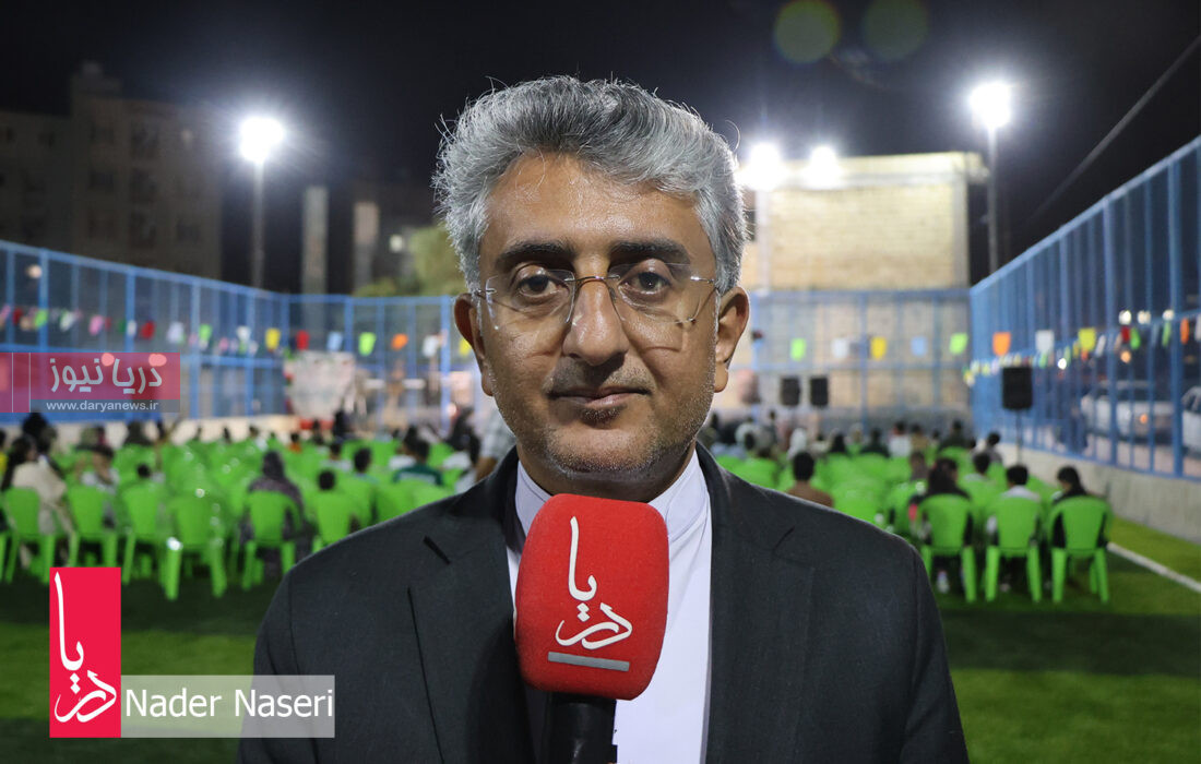 مصاحبه شهردار بندرعباس – بهسازی زمین ورزشی الهیه جنوبی